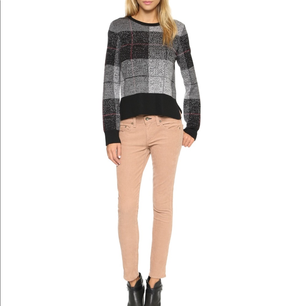 Rag and bone tomboy jeans cords beige